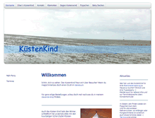 Tablet Screenshot of kuestenkind.biz